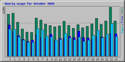 Hourly usage for October 2026